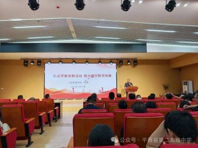 党性教育与心灵对话相融 平舆县第二高级中学党课激发干事热情